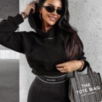 Bluza z kapturem PIANCA OLAVOGA czarna