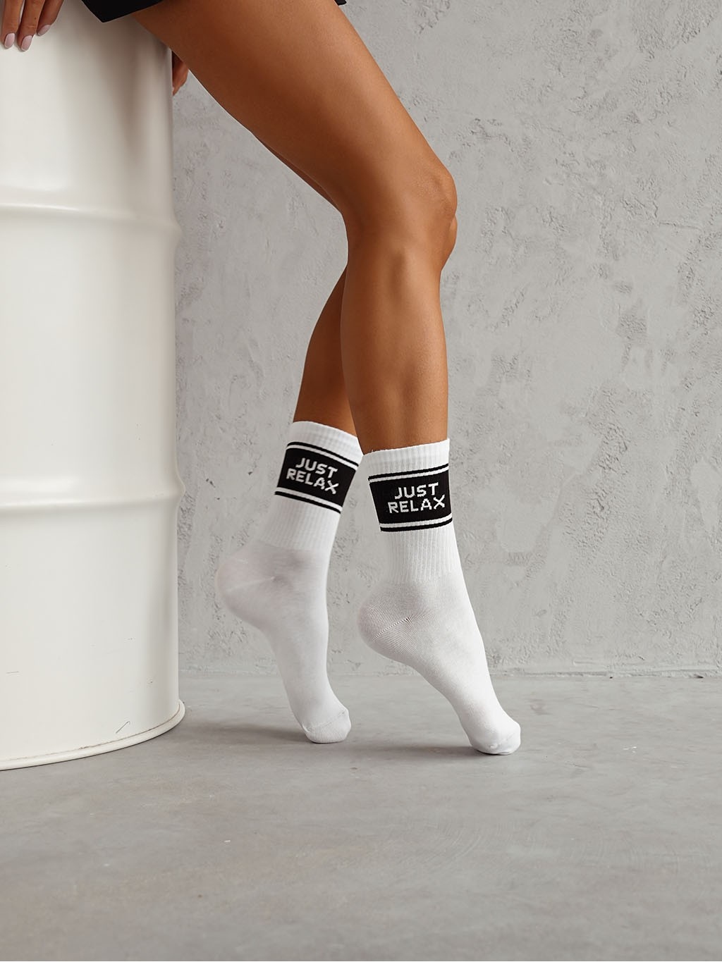 Skarpetki damskie JUST RELAX białe