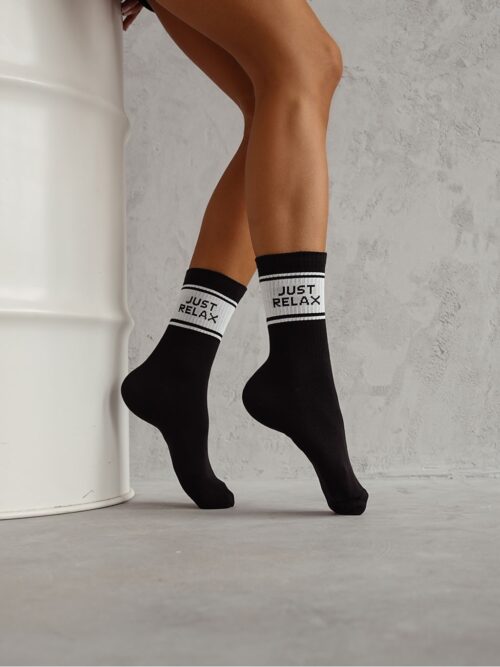 Skarpetki damskie JUST RELAX czarne