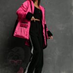 Kurtka z barankiem Hatric różowa