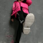 Kurtka z barankiem Hatric różowa