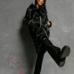 Kurtka pikowana Flamsho czarna