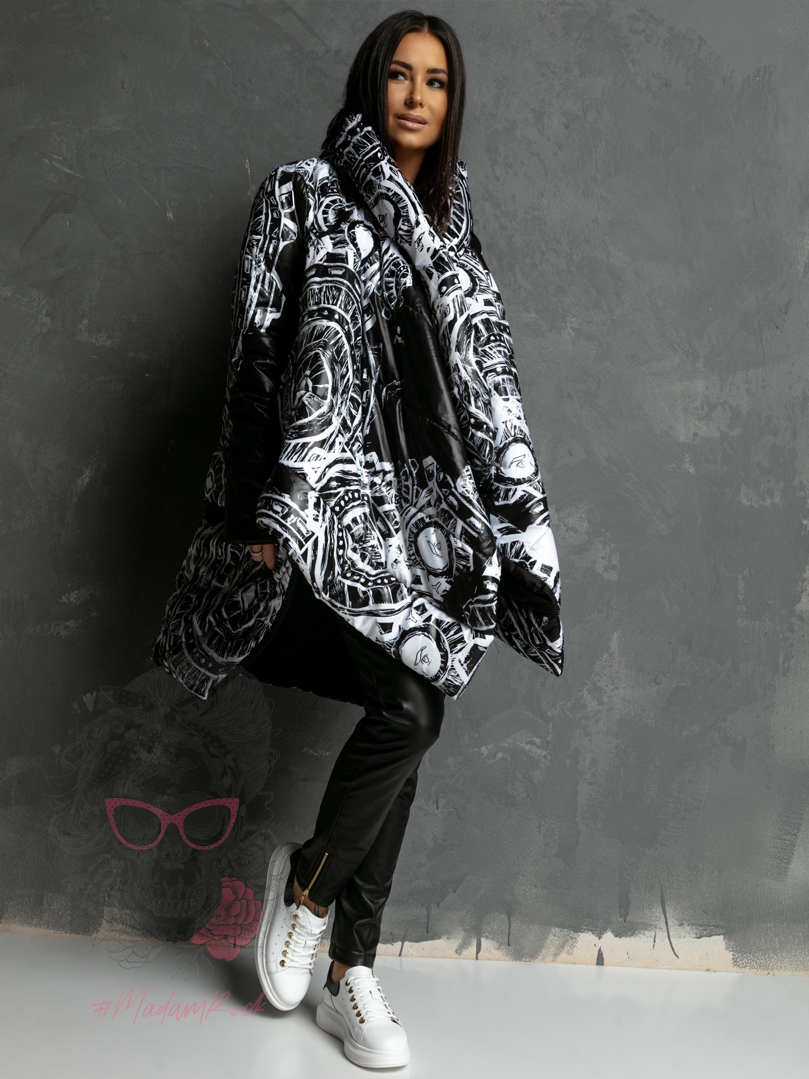 Kurtka asymetryczna MC Omelio czarna