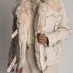 Kurtka z futrem Jaker beżowa