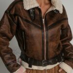 Kurtka kożuszek Estini brązowy