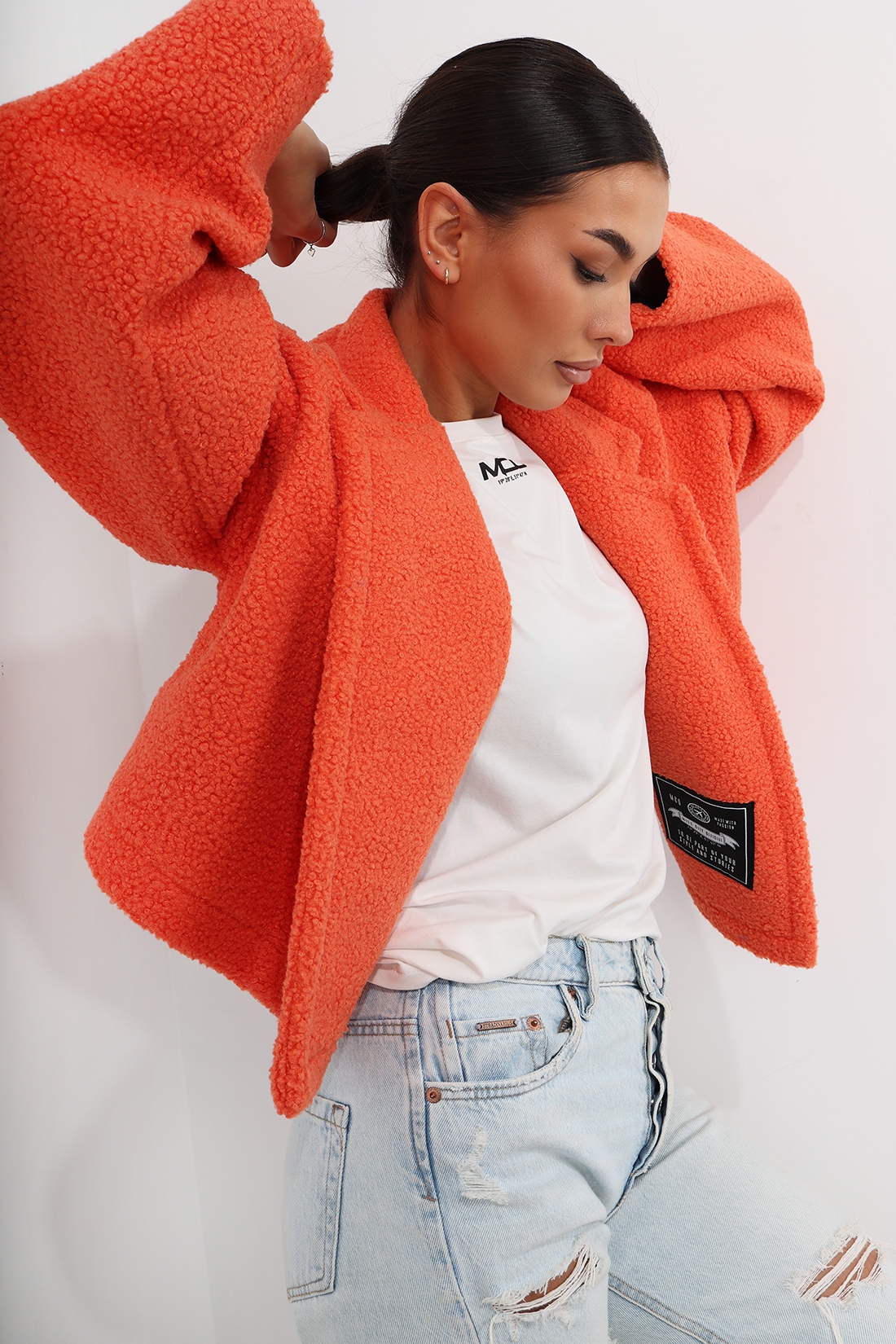 Kurtka z baranka MC BIST pomarańczowa