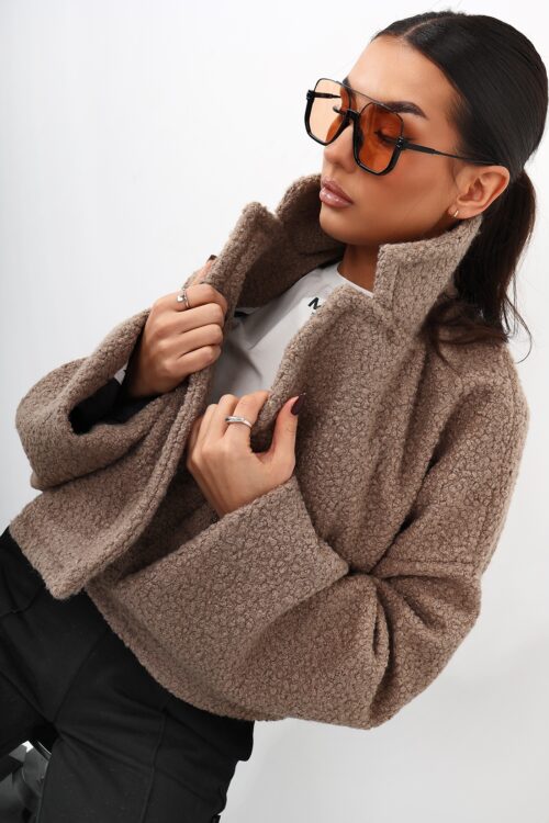 Kurtka z baranka MC BIST beżowa