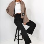 Kurtka z baranka MC BIST beżowa