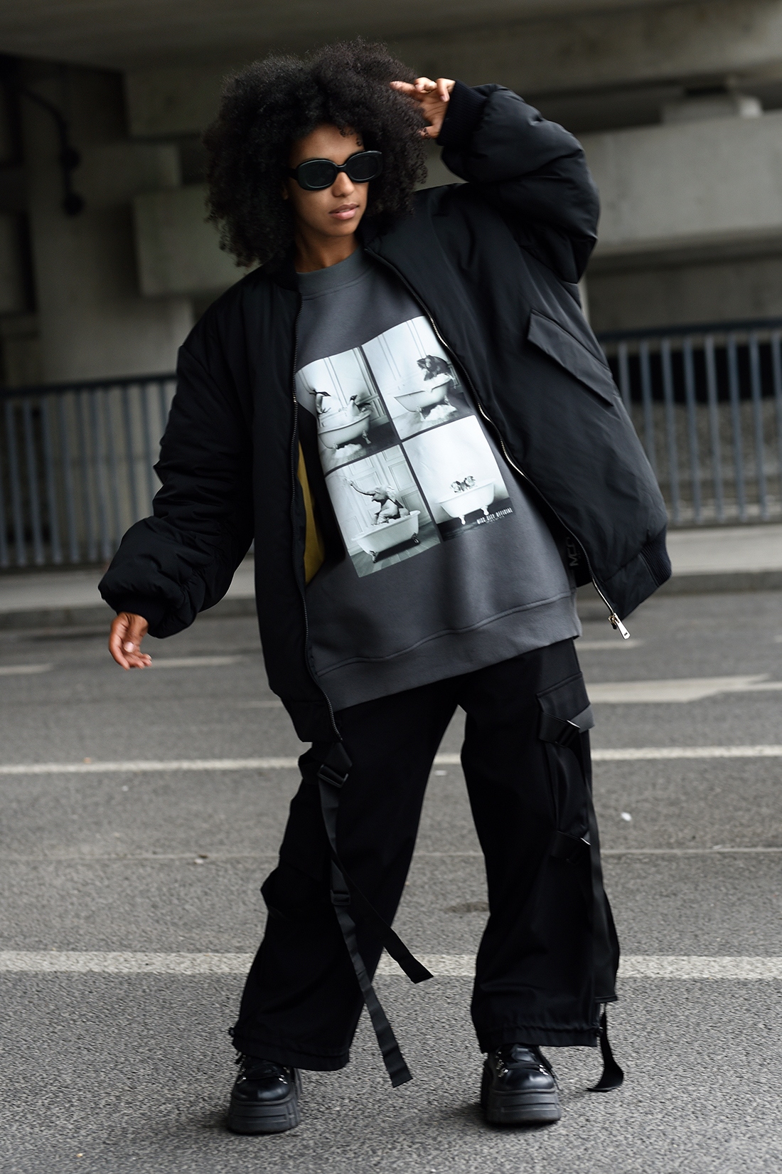 Kurtka damska bomberka MC Bomberss czarna Kurtka damska bomberka MC Bomberss czarna