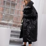 Płaszcz długi puchowy MC Queen czarny