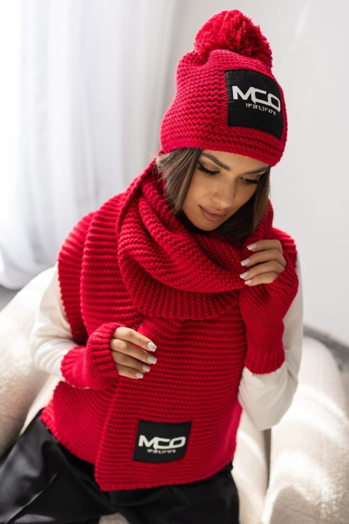 Komplet zimowy 3- częściowy MC Wint czerwony
