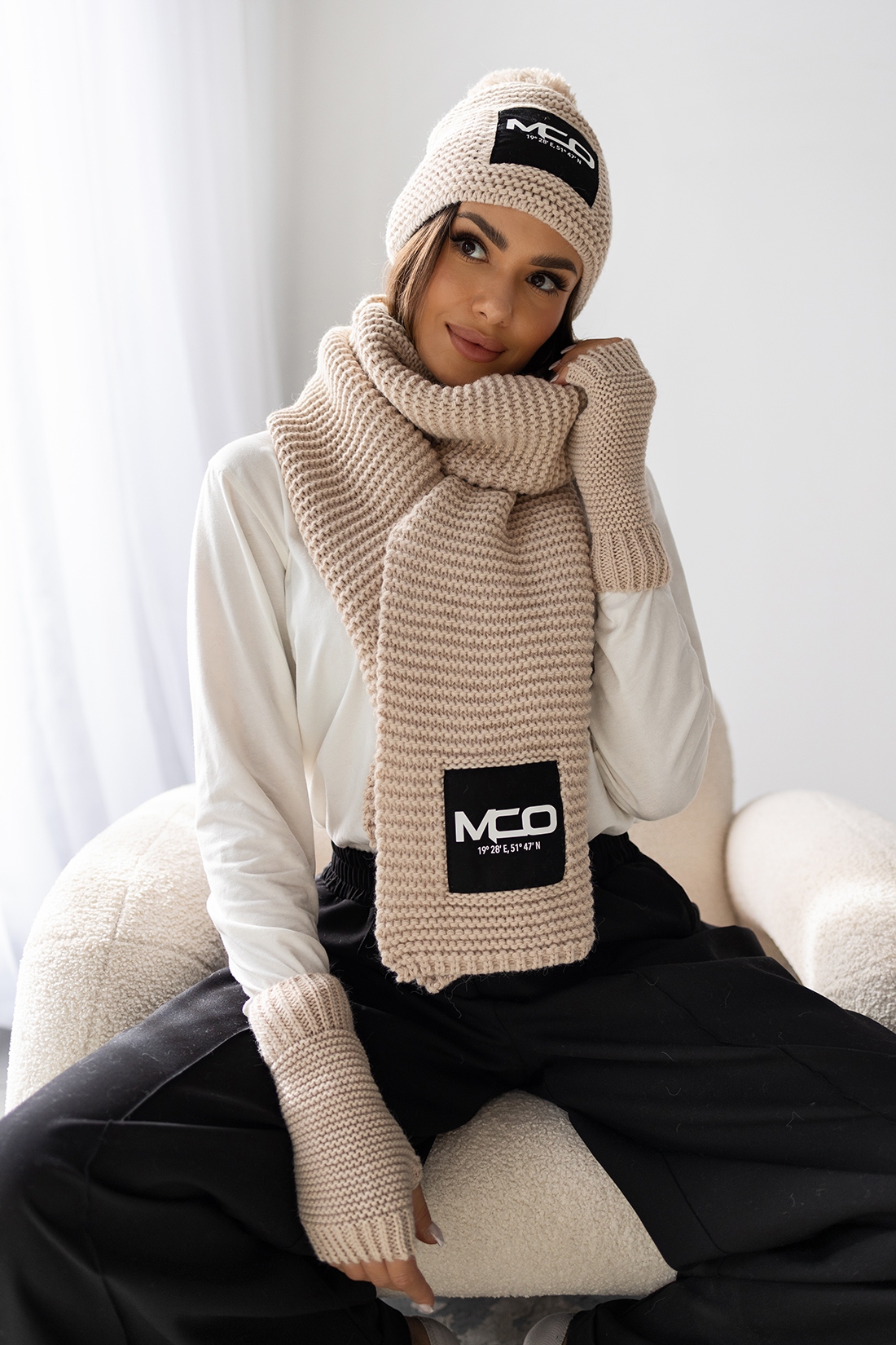 Komplet zimowy 3- częściowy MC Wint beżowy