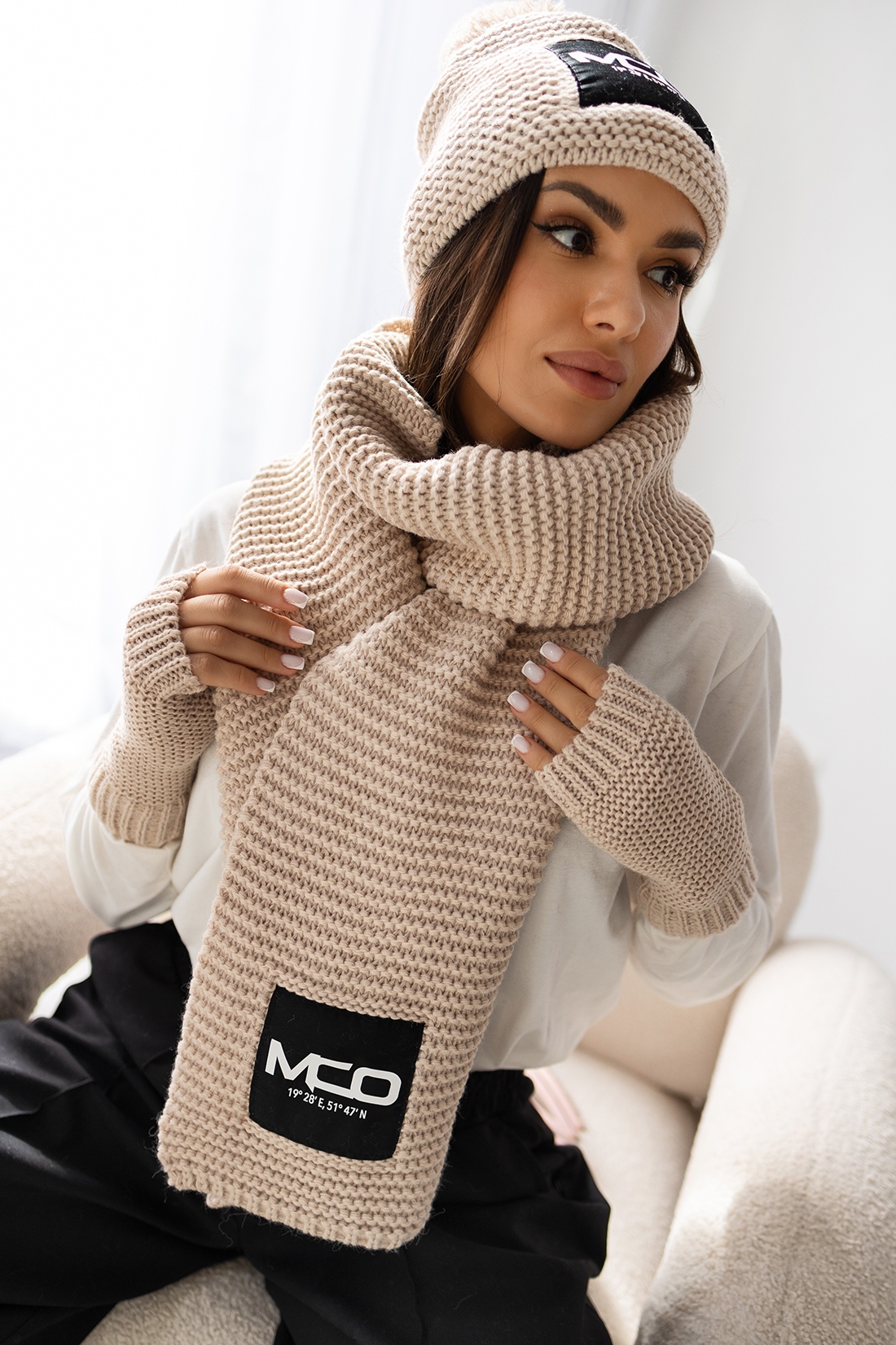 Komplet zimowy 3- częściowy MC Wint beżowy