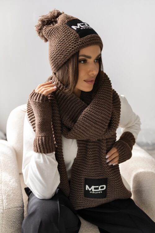 Komplet zimowy 3- częściowy MC Wint brązowy
