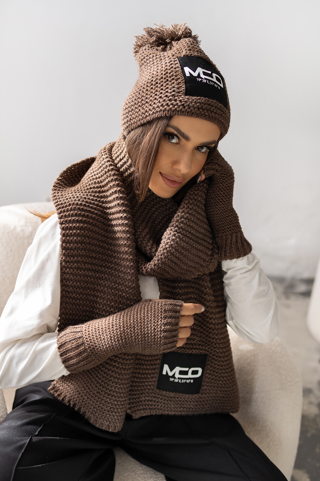 Komplet zimowy 3- częściowy MC Wint brązowy