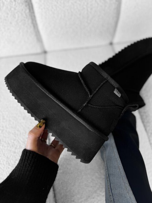 PRZEDSPRZEDAŻ Botki śniegowce MISTIC OLAVOGA czarne