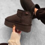 PRZEDSPRZEDAŻ Botki śniegowce MISTIC OLAVOGA czekoladowe