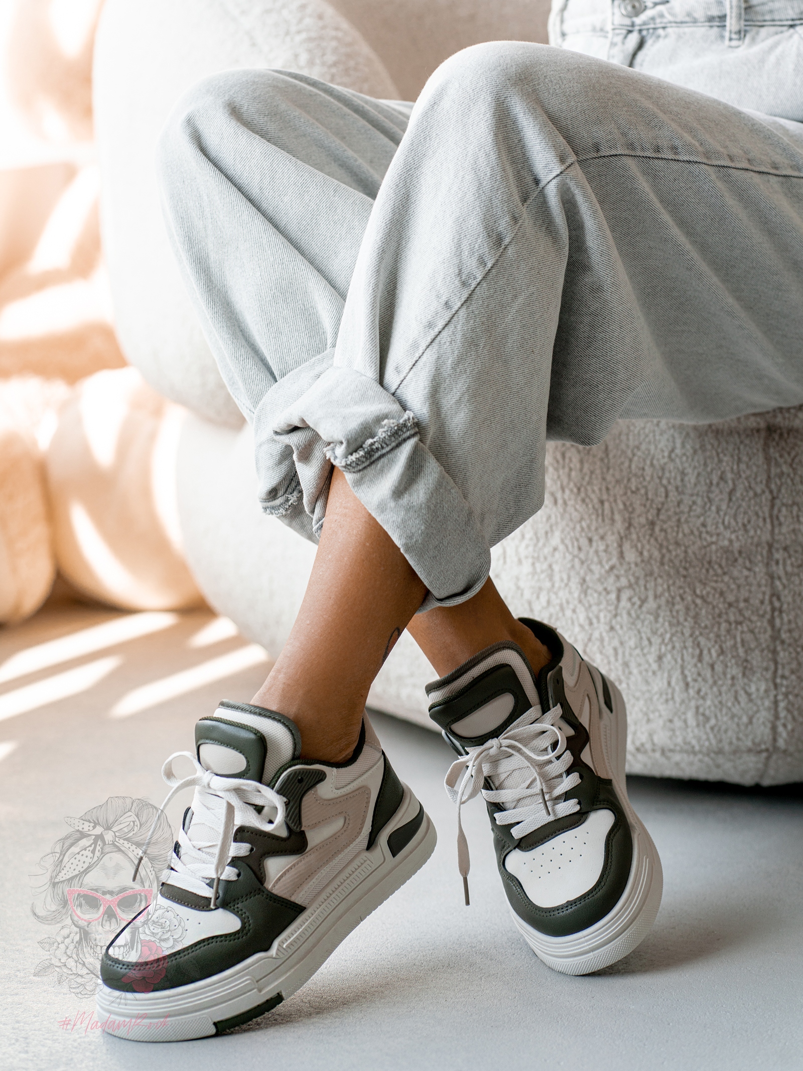 Buty sportowe Madam Tuff khaki