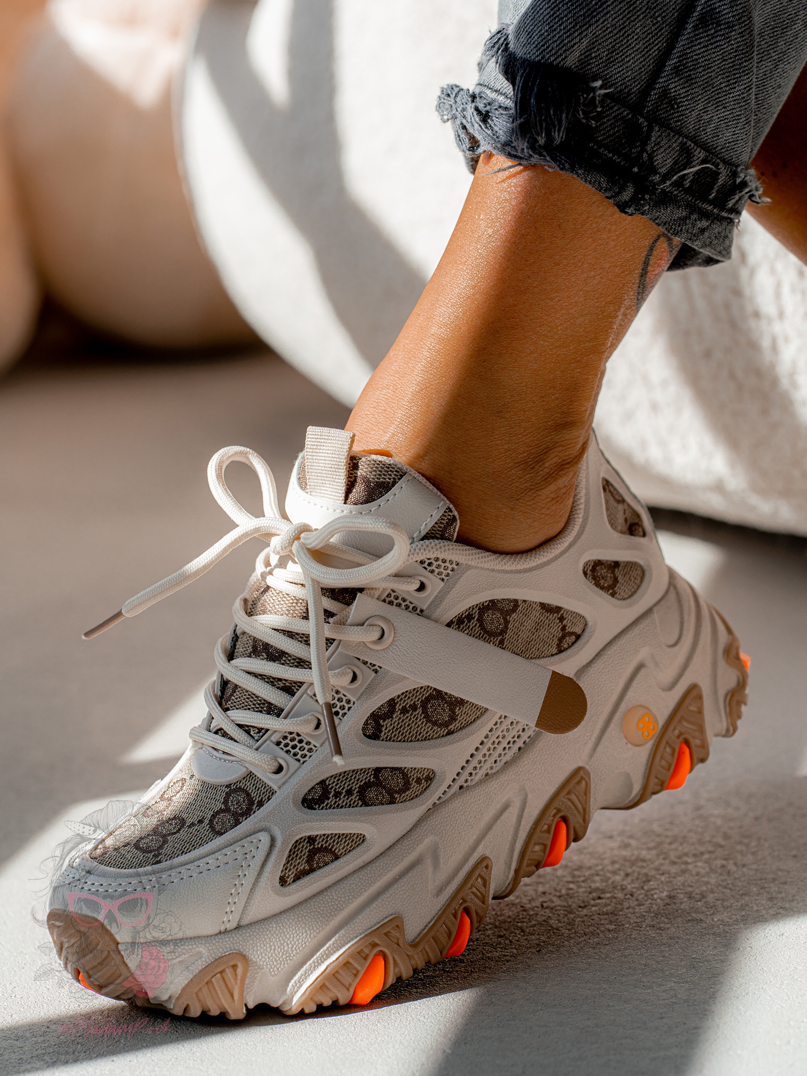 Buty sportowe Madam Guggi beżowe