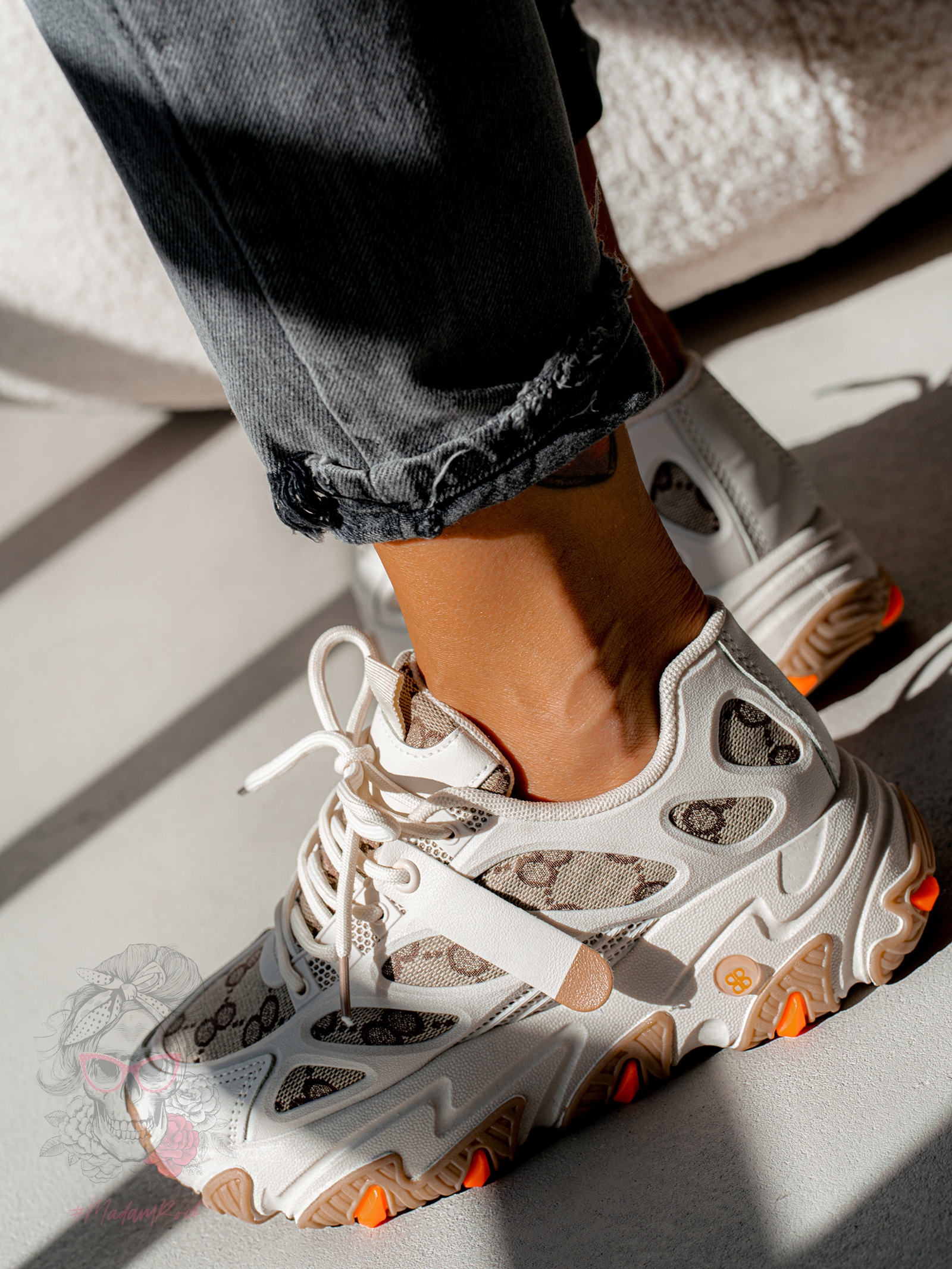 Buty sportowe Madam Guggi beżowe