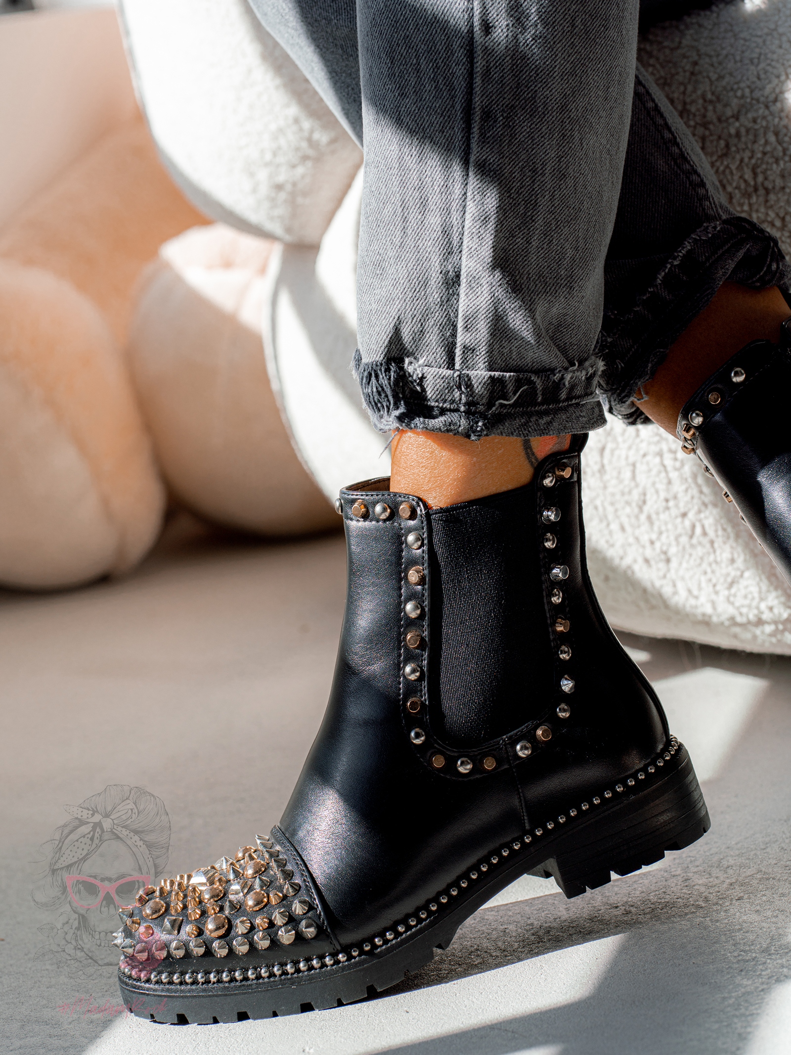 Botki sztyblety Rock Obava czarne