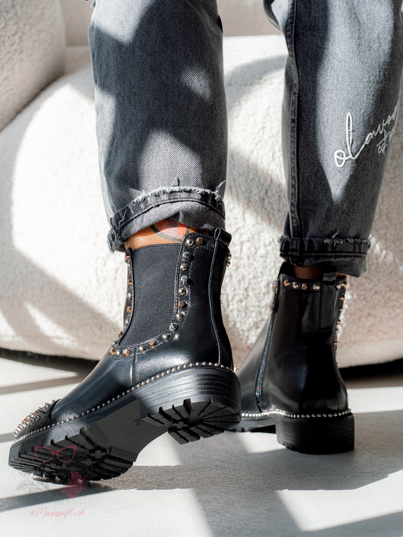 Botki sztyblety Rock Obava czarne