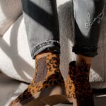 Botki damskie Madam Pelle panterka