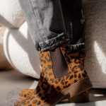 Botki damskie Madam Pelle panterka