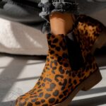 Botki damskie Madam Pelle panterka