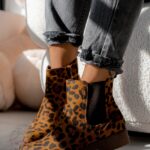 Botki damskie Madam Pelle panterka