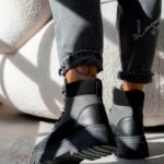 Botki trapery Madam Plum czarne