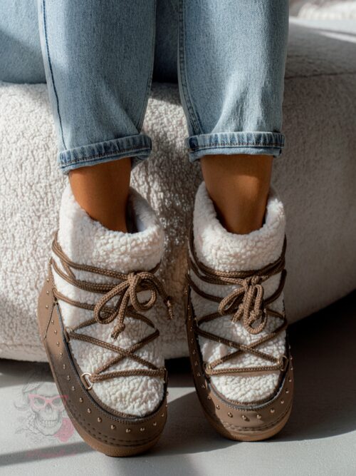 Śniegowce z barankiem Rock Cloe khaki