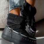 Śniegowce z barankiem Rock Cloe czarne