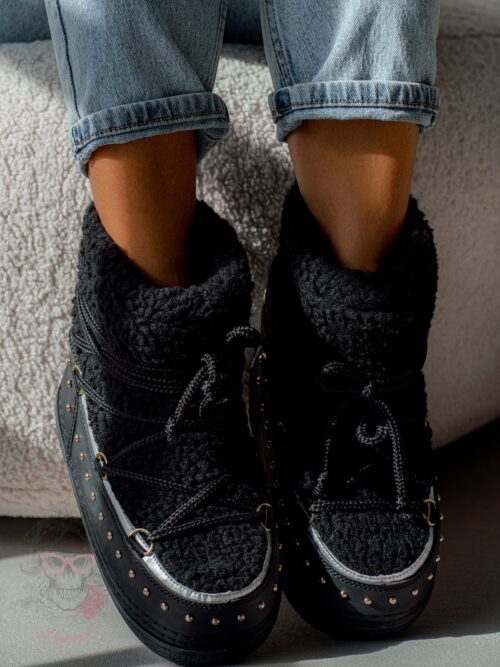 Śniegowce z barankiem Rock Cloe czarne