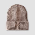Czapka beanie prążkowana Cyndi Ola Voga beżowa