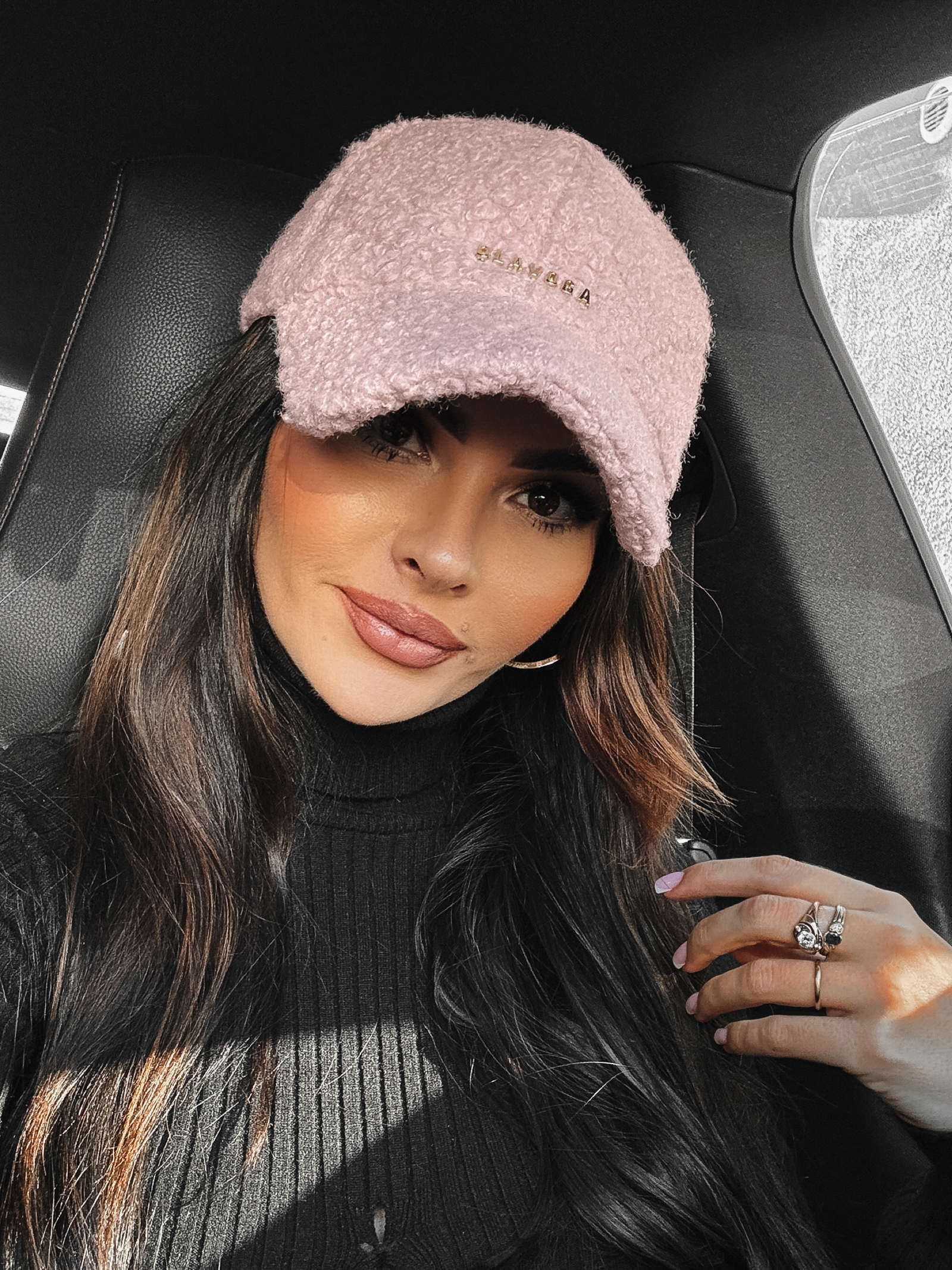 Czapka z daszkiem baranek Deano Ola Voga różowa