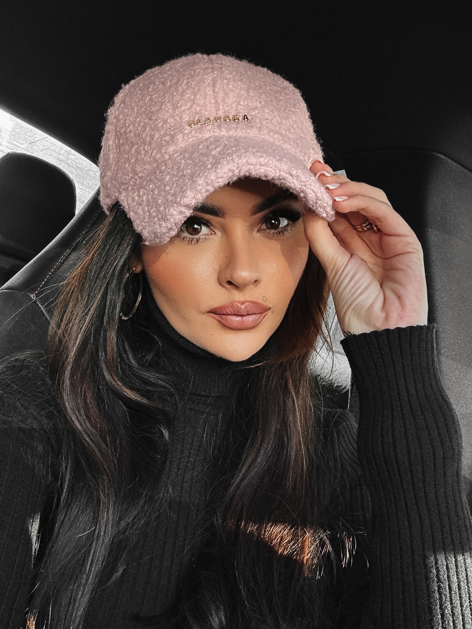 Czapka z daszkiem baranek Deano Ola Voga różowa