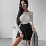 Body z wycięciem Junko Ola Voga ecru