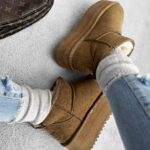 Botki śniegowce MISTIC OLAVOGA karmelowe