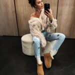 Botki śniegowce MISTIC OLAVOGA karmelowe