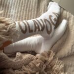 Skarpetki damskie za kostkę MASOKI OLAVOGA ecru-beż