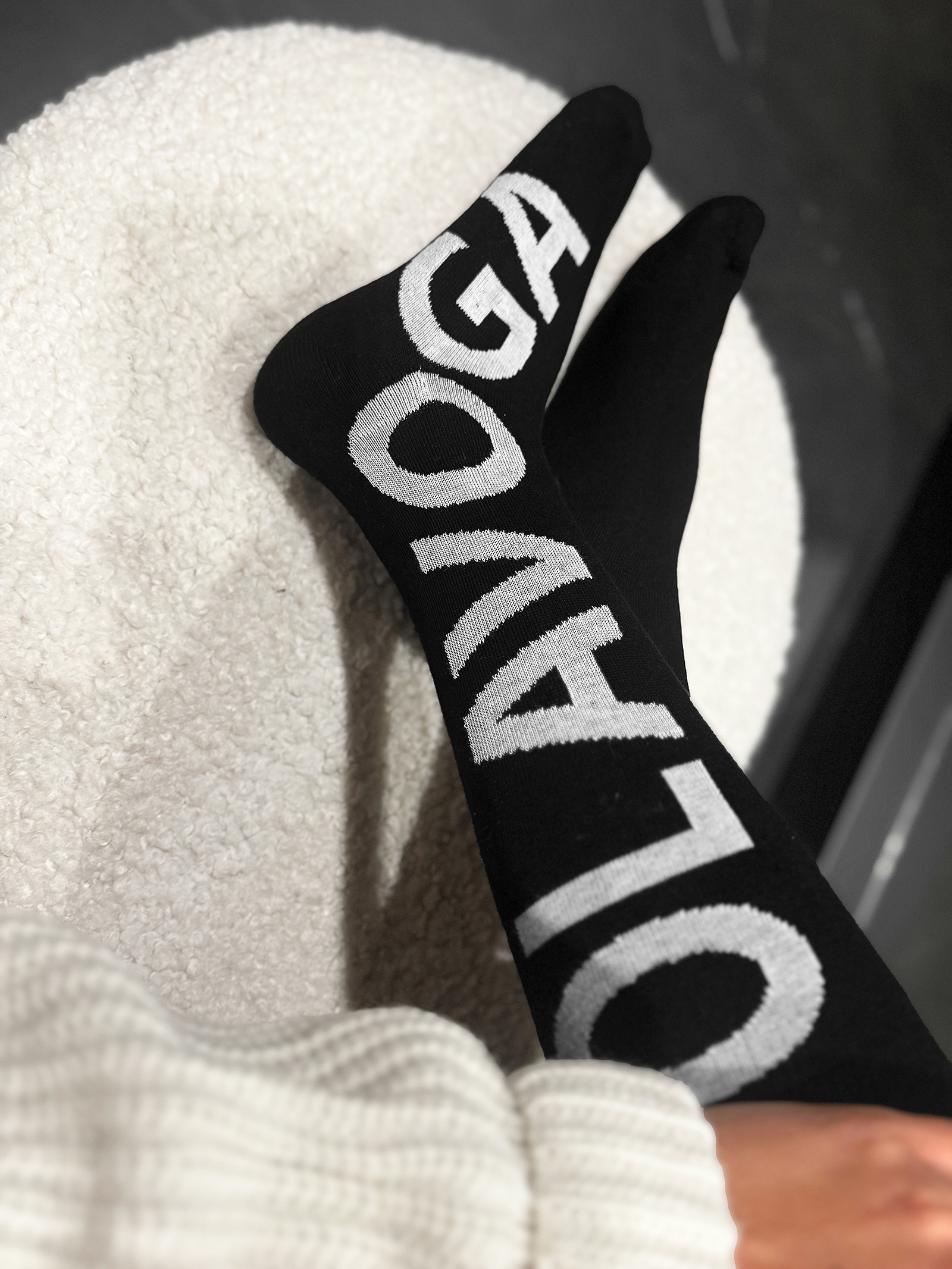 Skarpetki damskie za kostkę MASOKI OLAVOGA czarny