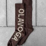 Skarpetki damskie za kostkę MASOKI OLAVOGA brąz