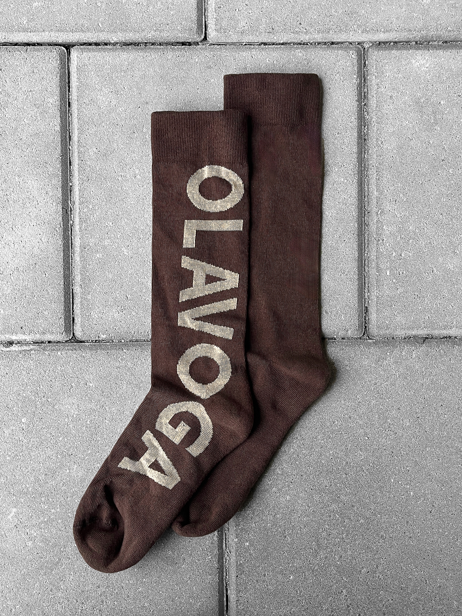 Skarpetki damskie za kostkę MASOKI OLAVOGA brąz