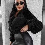 Bluza z baranka PERCHA OLAVOGA czarna