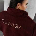 Bluza z baranka PERCHA OLAVOGA brązowa