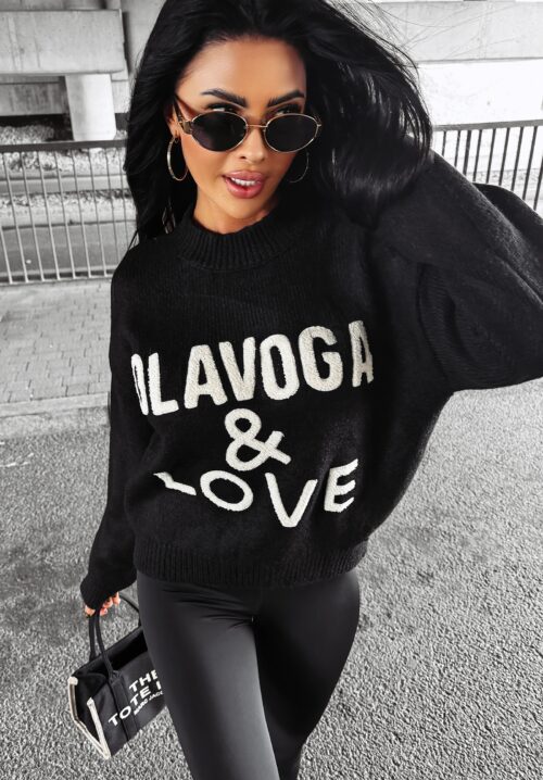 Sweter damski OLV LOVE OLAVOGA czarny