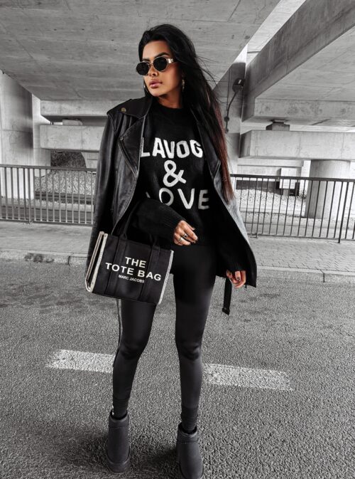 Sweter damski OLV LOVE OLAVOGA czarny