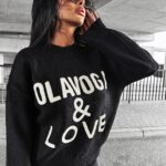 Sweter damski OLV LOVE OLAVOGA czarny
