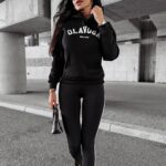 Legginsy z wysokim stanem FRIST OLAVOGA czarne